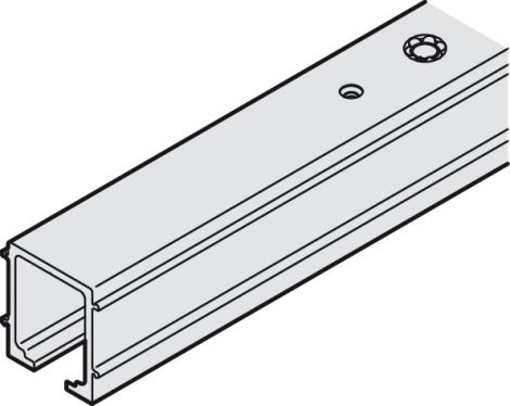 silberfarben, eloxiert Junior 80/100 Laufs.Deckenm.Alu.2,0m