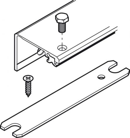 Verbindungsprofil Connector, für 1 Drehschiebetür