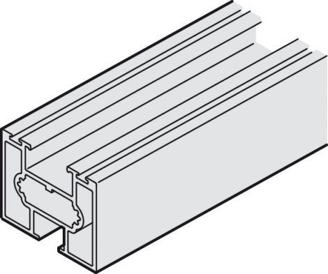 Aluminium Slido D-Li11 C Rah.prof.o/u.silbf.3m