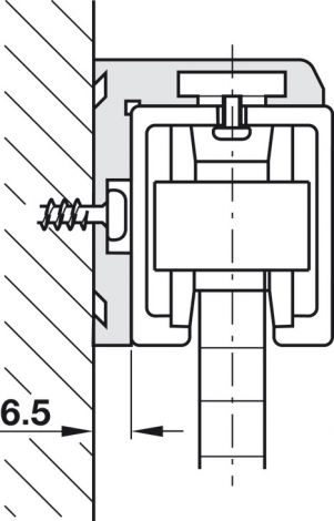 silberfarben, eloxiert Unterlage Toplock Alu.silberf. 6mm