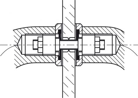 8 – 10 mm Montageset f.Tuergr. M8