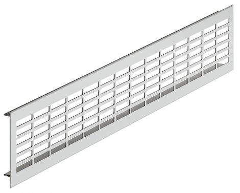 480 x 80 mm Luftblech Alu schw.feinstr. 480x80mm