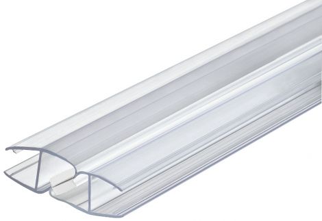 180° glass front Magnettürdichtung PVC weiss 8-10X2500mm