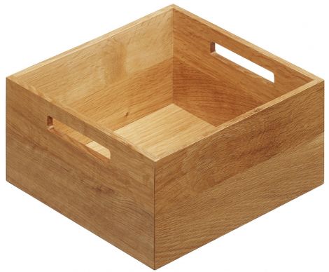 mit PUR-Lack lackiert Box2 Eiche 236x236x110mm