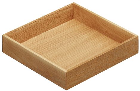 mit PUR-Lack lackiert Box3 Eiche 236x236x43mm