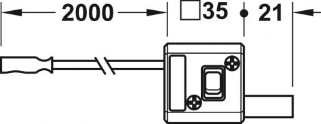 Schaltermodul f. LED 1108 Kst.silberf.